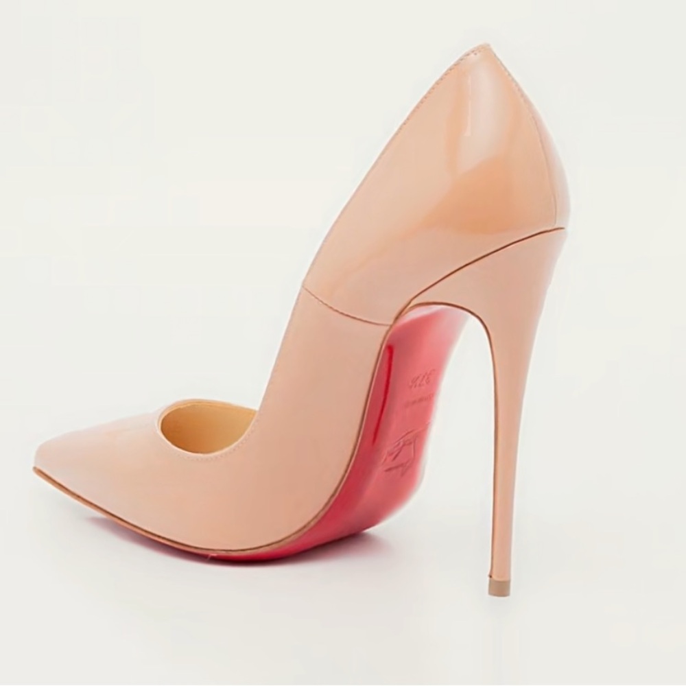 Christian Louboutin 120mm So Kate Patent Pointed-Toe Pumps Size 38 1/2
